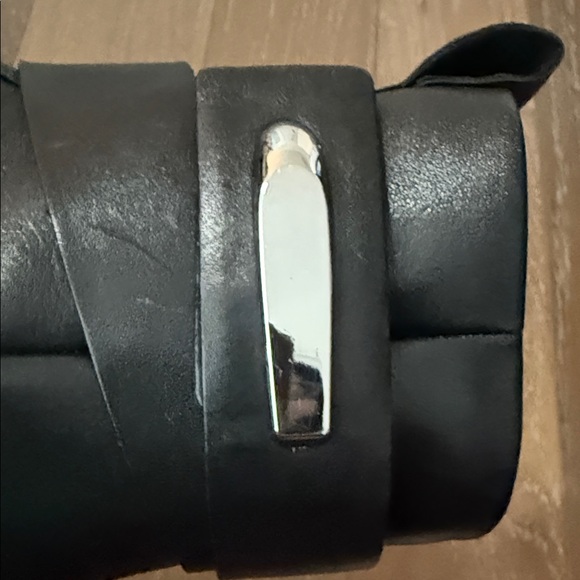 Ecco Black Ankle Boots with Metallic Detail - Picture 5 of 11